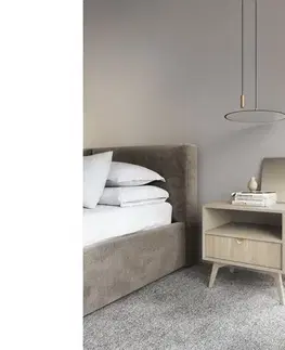 ArtPS Noční stolek TIMBER S54 | béžová