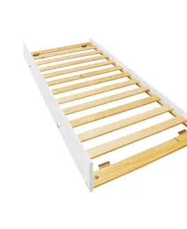 Výsuvná postel TORINO 90x200 bílý lak