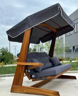 Garden Triple Swing Chair Sia 2400 - Anthracite