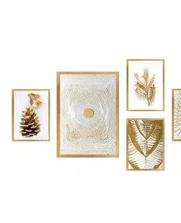 Dekorativní rámovaný obraz z MDF (5 kusů) SET_130