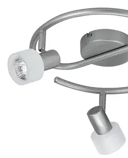 Chytrá spirálová stropní lampa 3X50W GU10 stříbrnobílá