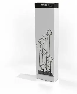 DecoKing Vánoční LED dekorace s hvězdami, 16 cm