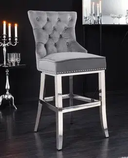 Chesterfield barová židle FRIXON Dekorhome