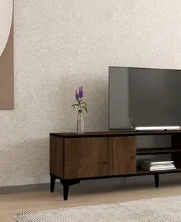 TV stolek Erem - Walnut, Black