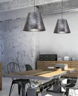 Závěsná stropní lampa 1X60W E27 zlatá PLATINO