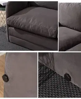 Dvoumístná rozkládací pohovka Saga 2-Seater - Grey