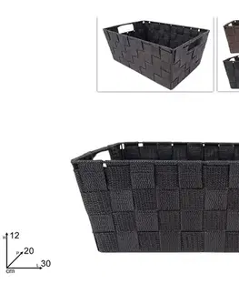 PROHOME - Košík tkaný 30x20x12cm různé barvy