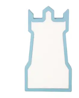 Dětská stolní lampa s věží, LED IQ Kids, modrá