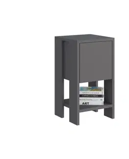 Noční stolek Ema - Anthracite, Anthracite