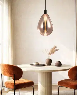 Lampa wisząca Denso 30 szklana kula miedziana do jadalni nad stół