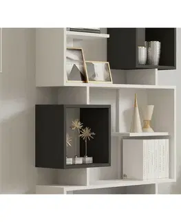 Knihovna Icardi Anthracite and White