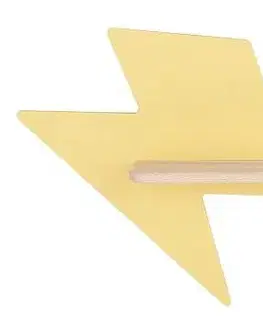 5W LED nástěnná lampa pro děti žluté blesky Lightning