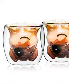 4home Termo sklenice Hot&Cool Happy Cow 210 ml, 2 ks   