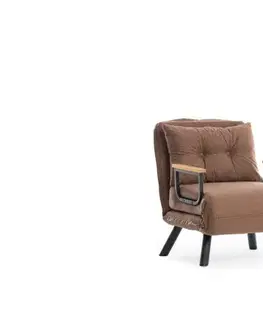 Rozkládací křeslo Sando Single - Light Brown