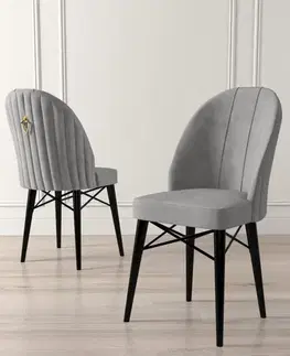 Sada židlí (4 kusy) Ritim - Grey, Black