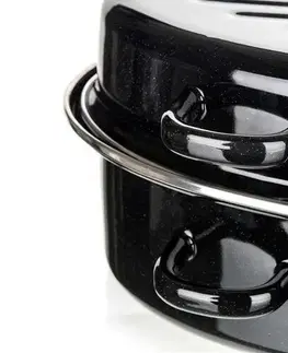 Banquet 2dílný oválný smaltovaný pekáč CULINARIA Black, 38 cm