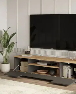 Televizní stolek Fran Atlantic Pine and Anthracite