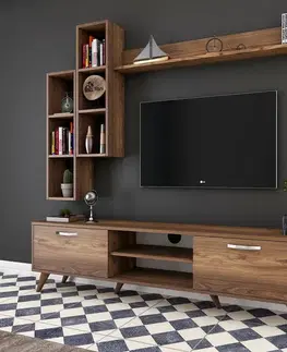 Televizní stěna Mia Walnut