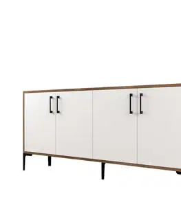 Konzolový stolek Kiev - Walnut, White