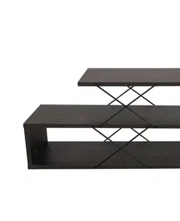 TV stolek Zigzag - Dark Brown - POSLEDNÍ KUS