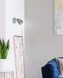Nástěnná lampa 1X10W E14 LED chrom MILTON