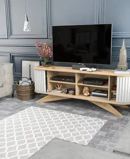 TV stolek Stor - Sapphire, White