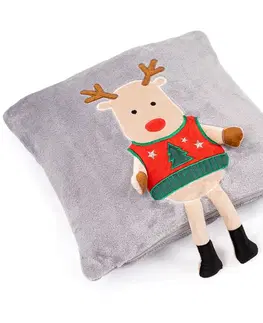 4Home Vánoční povlak na polštářek Xmas Reindeer, 40 x 40 cm