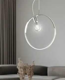 Závěsná lampa APETI SKIROS 1xE27 + LED 12W chrom
