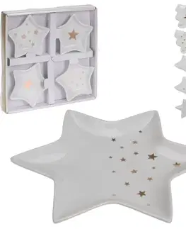 PROHOME - Miska porcelán STAR 4ks
