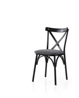 Sada jídelních židlí Ekol Anthracite and Black, 2 ks