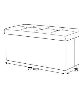Taburet s úložným prostorem TAB-472 Autronic