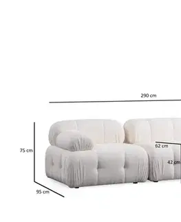Rohová sedací souprava Petite 3 - White