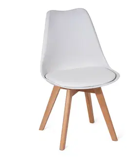 Jídelní židle ESPENSIT bílá, 4 ks