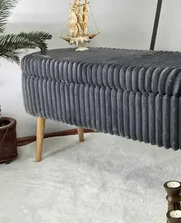 Lavice s úložným prostorem OSLO LINEN TOSCANO