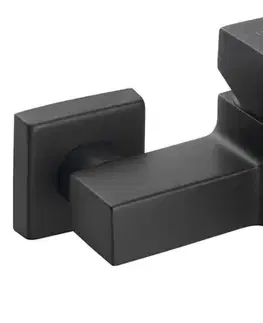 SAPHO FORATA nástěnná vanová baterie, černá mat FT010/15