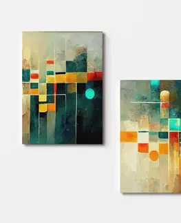 Dekorativní obraz na plátně (2 kusy) 2KNV4318 - 50 x 70