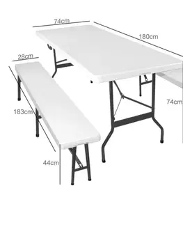 Skládací zahradní pivní set D0010 Dekorhome