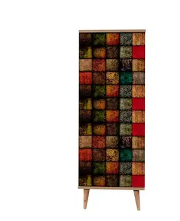 Botník Mega Sonoma Oak Cubes