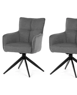 Sada jídelních židlí s vratným mechanismem DCH-P3170 GREY2, 2 ks
