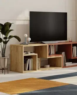 TV stolek Glis - Sapphire Oak, Cinnamon