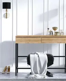 Kosmetický stůl Linda Black and Oak