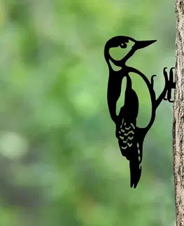 Zahradní dekorace Bird On The Branch 01 - Black