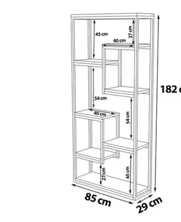 Regál Emina Walnut