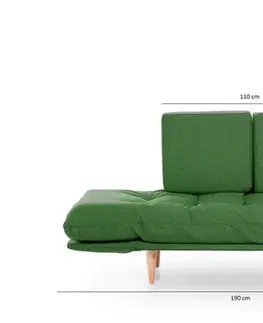 Trojmístná rozkládací pohovka Nina Daybed - Green GR106