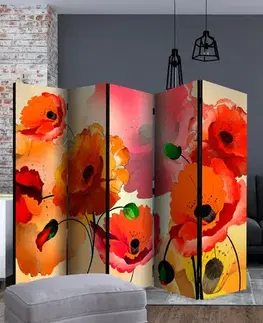 Paraván Velvet poppies Dekorhome