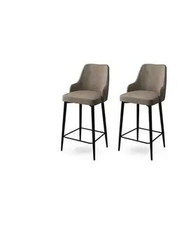 Sada barových židlí Enox Cappuccino and Black, 2 ks, 2 ks