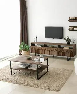 TV stěna / Sestava pod TV Helen - Walnut