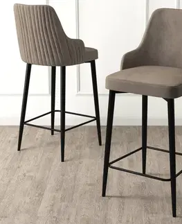 Bar Stool Set (6 Pieces) Enox - Cappuccino, Black