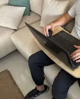 Stůl pro práci na notebooku vestoje Milton - Sapphire Oak