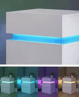 Noční stolek NEON s LED osvětlením